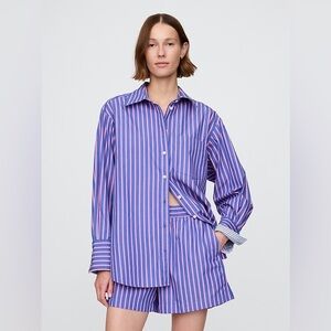 Gap organic cotton poplin big shirt